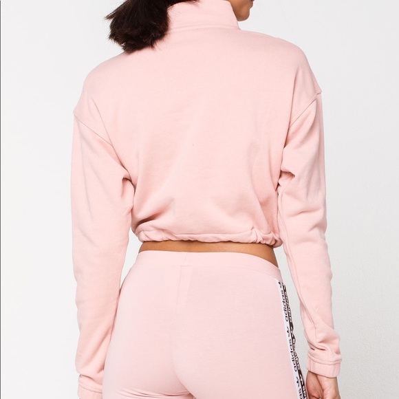 ADIDAS Half Zip Pink Sweatshirt - Picture 3 of 6